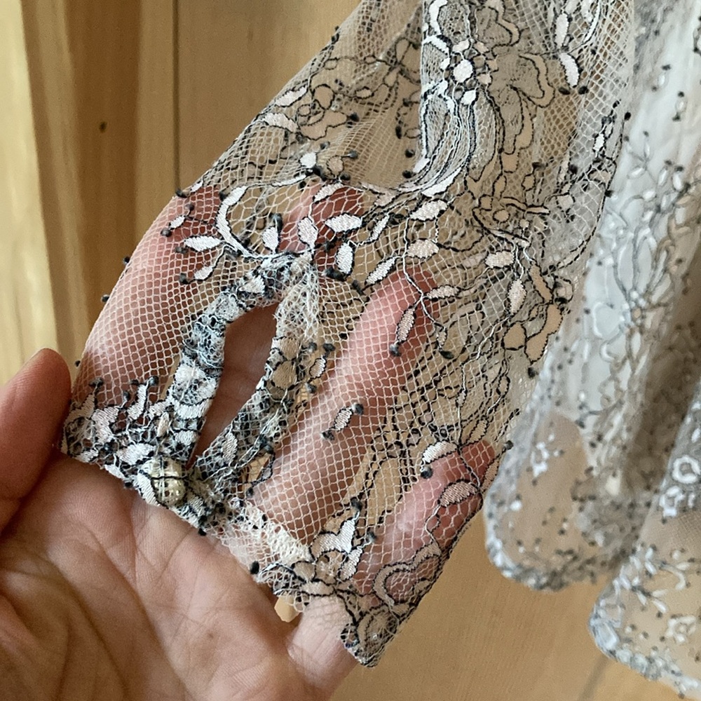 Free People Babydoll Lace Top - Picture 2 of 7
